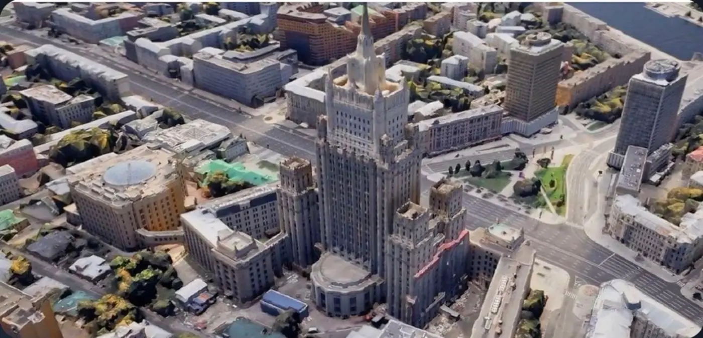 Photoreal 3D digital twin of a city district
